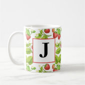 Mok Waterverf monogram aardbei (Links)