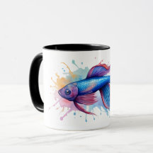 Mok - Waterverf Serie: Betta Fish
