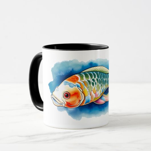 Mok - Waterverf Serie: Koi Fish (Voorkant links)