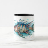 Mok - Waterverf Serie: Lionfish (Midden)