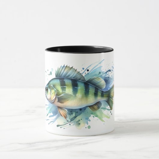 Mok - Waterverf Serie: Perch (Midden)