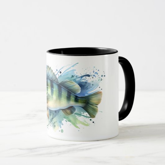 Mok - Waterverf Serie: Perch (Voorkant rechts)