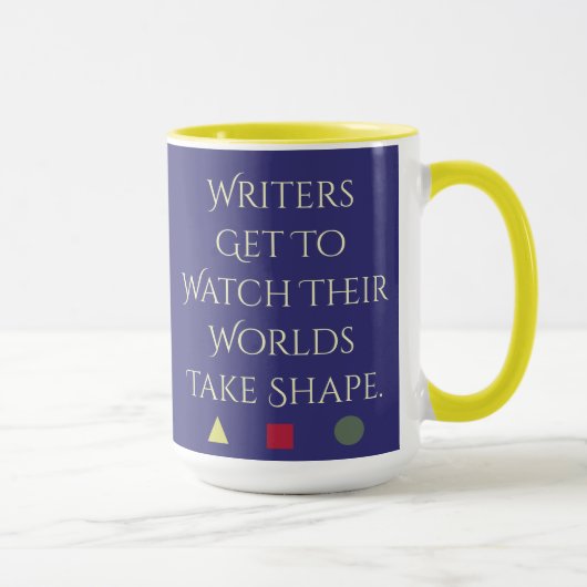 Mok werelden van schrijver (Rechts)