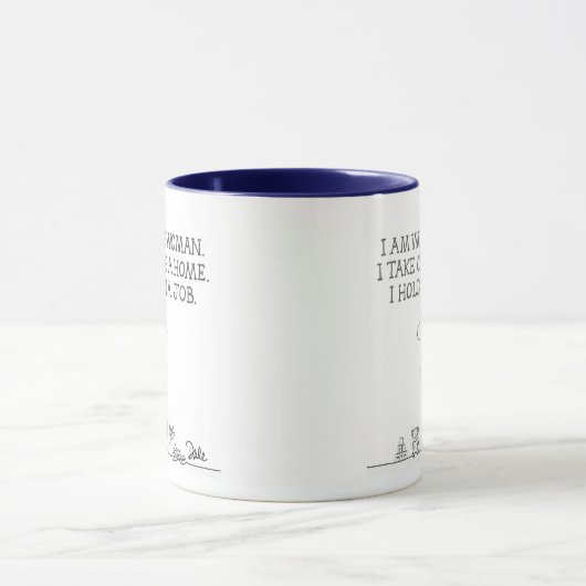 Mok werkende vrouw (Midden)