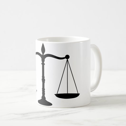 Mok wettelijke schalen koffie (Voorkant rechts)