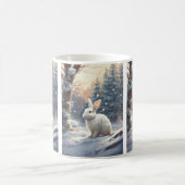 Mok"Whimsical Elegance: White Rabbit Mok voor Deli (Center)