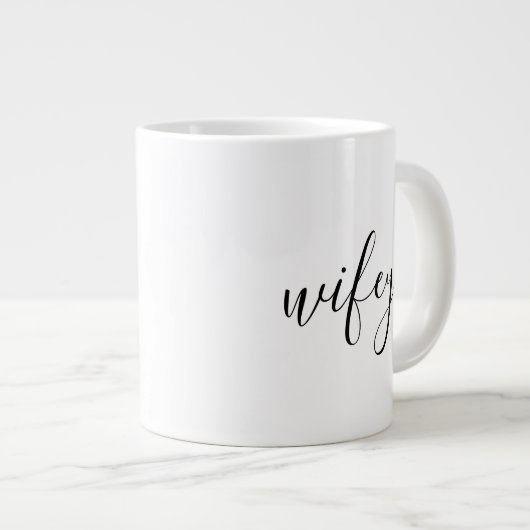 Mok - wifey Black (Voorkant rechts)