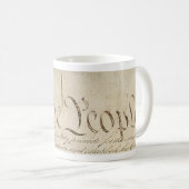 mok "Wij, het volk" van de VS over de grondwet (Voorkant rechts)