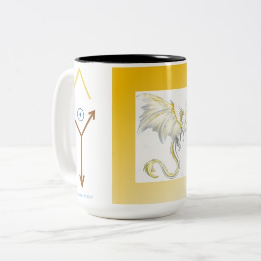 Mok Winged draak (Voorkant links)