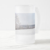 Mok winterbomen, gevroren glazen bier (Voorkant rechts)