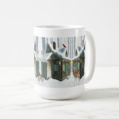 Mok-winterkatoen met deer koffiemok (Voorkant rechts)