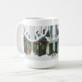 Mok-winterkatoen met deer koffiemok (Voorkant links)