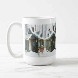 Mok-winterkatoen met deer koffiemok