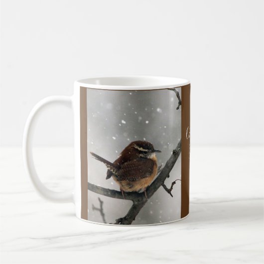 Mok wintervogels: Carolina Wren (Links)