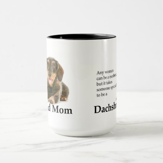 Mok Wirehaire Dachshund Mam (Midden)