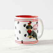 Mok Wirehaire Dachshund "Queen of Hearts" (Voorkant rechts)