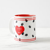 Mok Wirehaire Dachshund "Queen of Hearts" (Voorkant links)