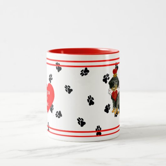 Mok Wirehaire Dachshund "Queen of Hearts" (Center)