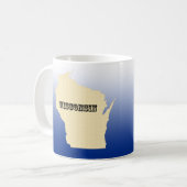 Mok - Wisconsin Staatskaart met Stad (Voorkant links)