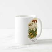 Mok witte Button paddenstoel koffie (Voorkant rechts)