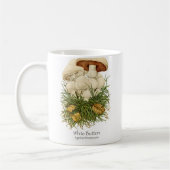 Mok witte Button paddenstoel koffie (Links)
