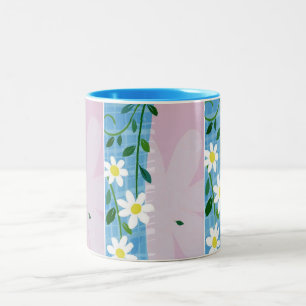 Mok-Witte Dagen over blauw en draagbaar design Tweekleurige Koffiemok