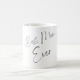Mok Witte eenvoudige kalligrafie Beste mama ooit