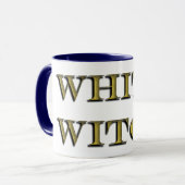 Mok Witte Heks Tekst voor Meisje Vrouw (Voorkant links)