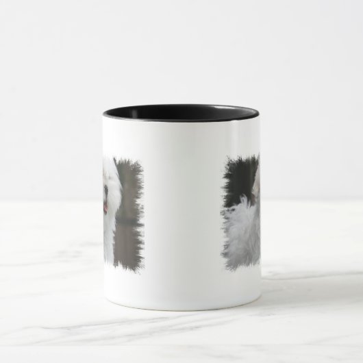 Mok witte Maltese puppy Coffee (Midden)