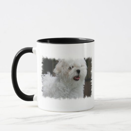 Mok witte Maltese puppy Coffee (Links)