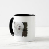 Mok witte Maltese puppy Coffee (Voorkant links)