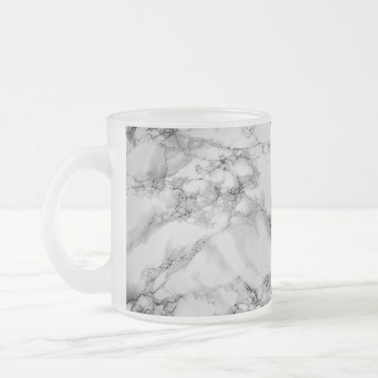 Mok witte marmer - modern design (Links)