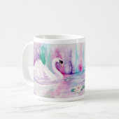 Mok witte zwanenkoffie (Voorkant links)