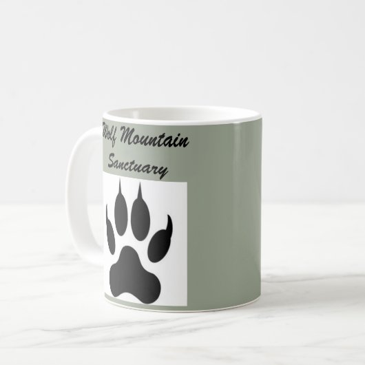 Mok Wolf Mountain Paw Coffee (Voorkant links)