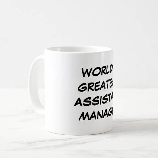 mok 'World's Greatest Assistant Manager' (Voorkant links)