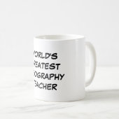 mok "World's Greatest Geography Teacher" (Voorkant rechts)