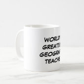 mok "World's Greatest Geography Teacher" (Voorkant links)