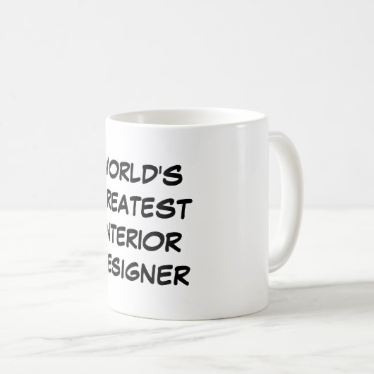 mok "World's Greatest Interior Designer" (Voorkant rechts)