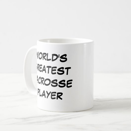 mok "World's Greatest Lacrosse Player" (Voorkant links)