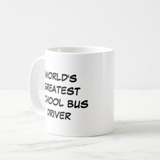 mok "World's Greatest School Bus Driver" (Voorkant links)