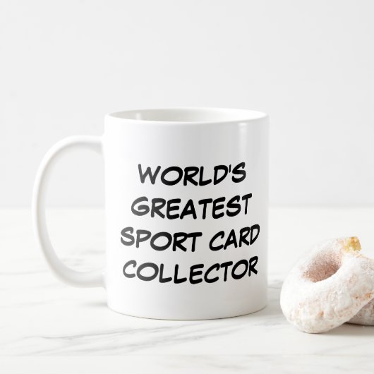 mok "World's Greatest Sport Kaart Collector" (Met donut)