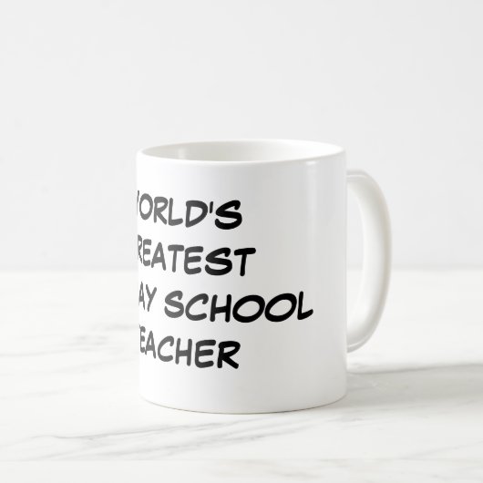 mok "World's Greatest Sunday School Teacher" (Voorkant rechts)