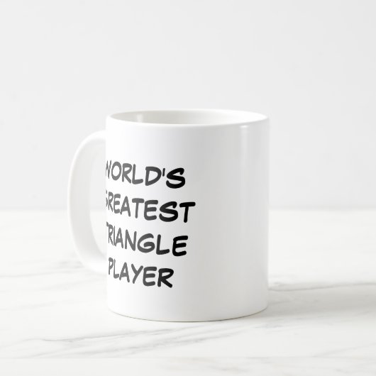 mok "World's Greatest Triangle Player" (Voorkant links)