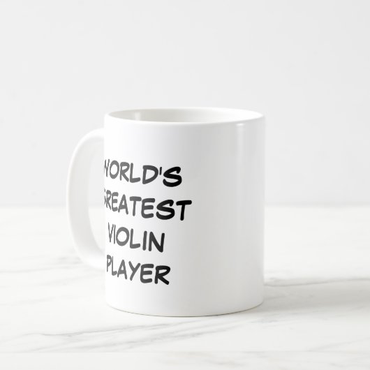 mok "World's Greatest Violin Player" (Voorkant links)