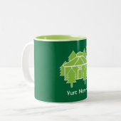 Mok yoghurt, levend en koffiekoffie (Voorkant links)