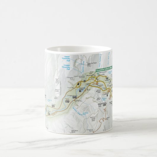 Mok Yosemite Valley-plattegrond (Center)