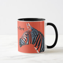Mok zebra hoofden