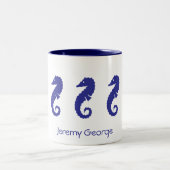 Mok - Zee Paarden (marineblauw) (Center)