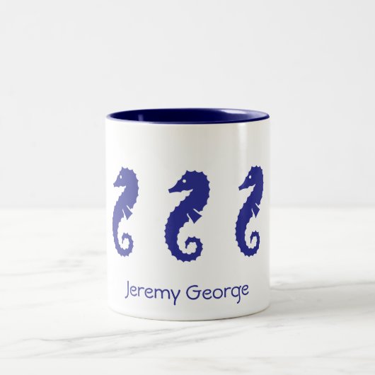 Mok - Zee Paarden (marineblauw) (Center)