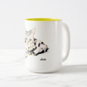 Mok: Zelf zijn Tweekleurige Koffiemok (Voorkant rechts)